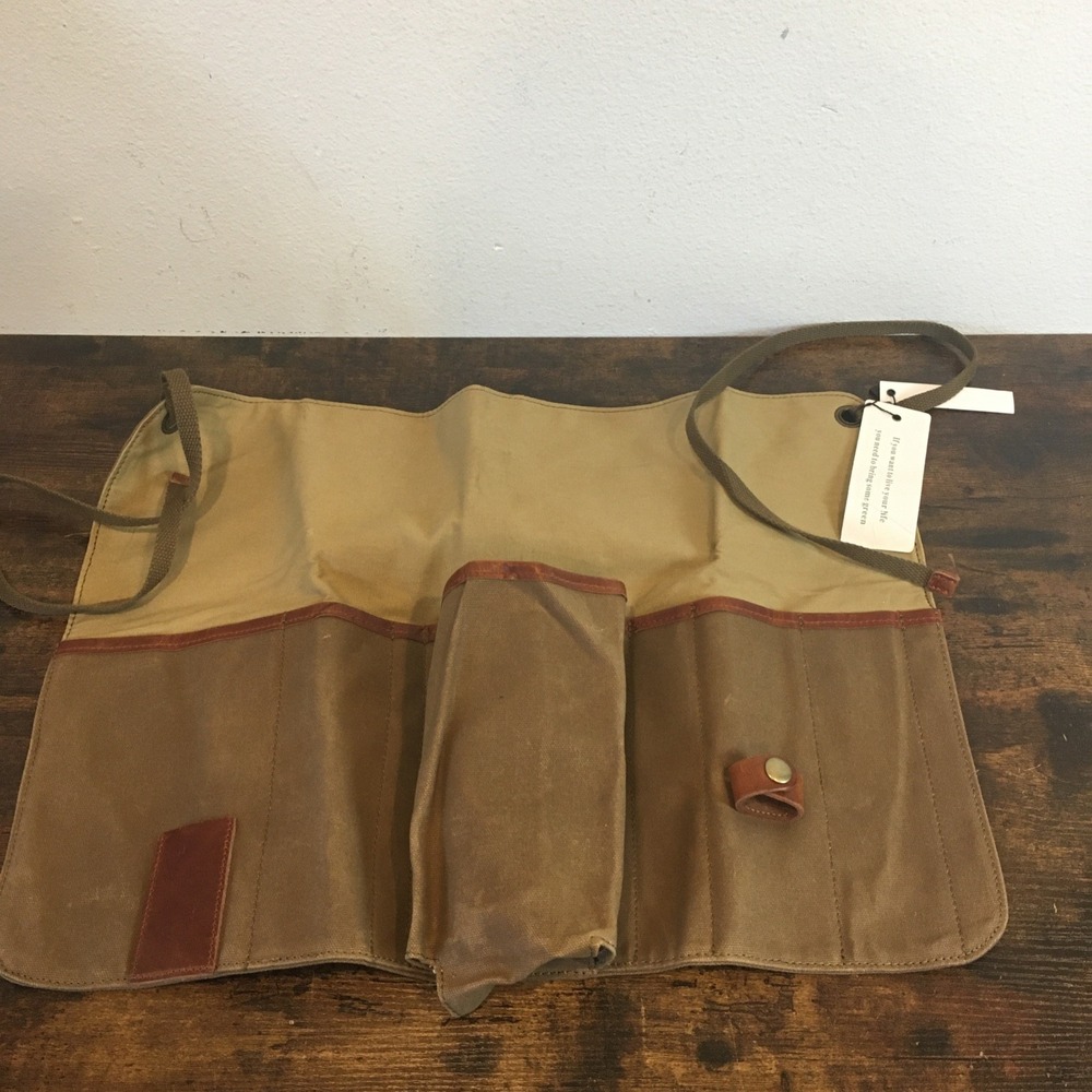 🌿 SOAEON Gardening Work Half Apron — Heavy‑Duty Canvas Multi‑Pocket Utility NEW